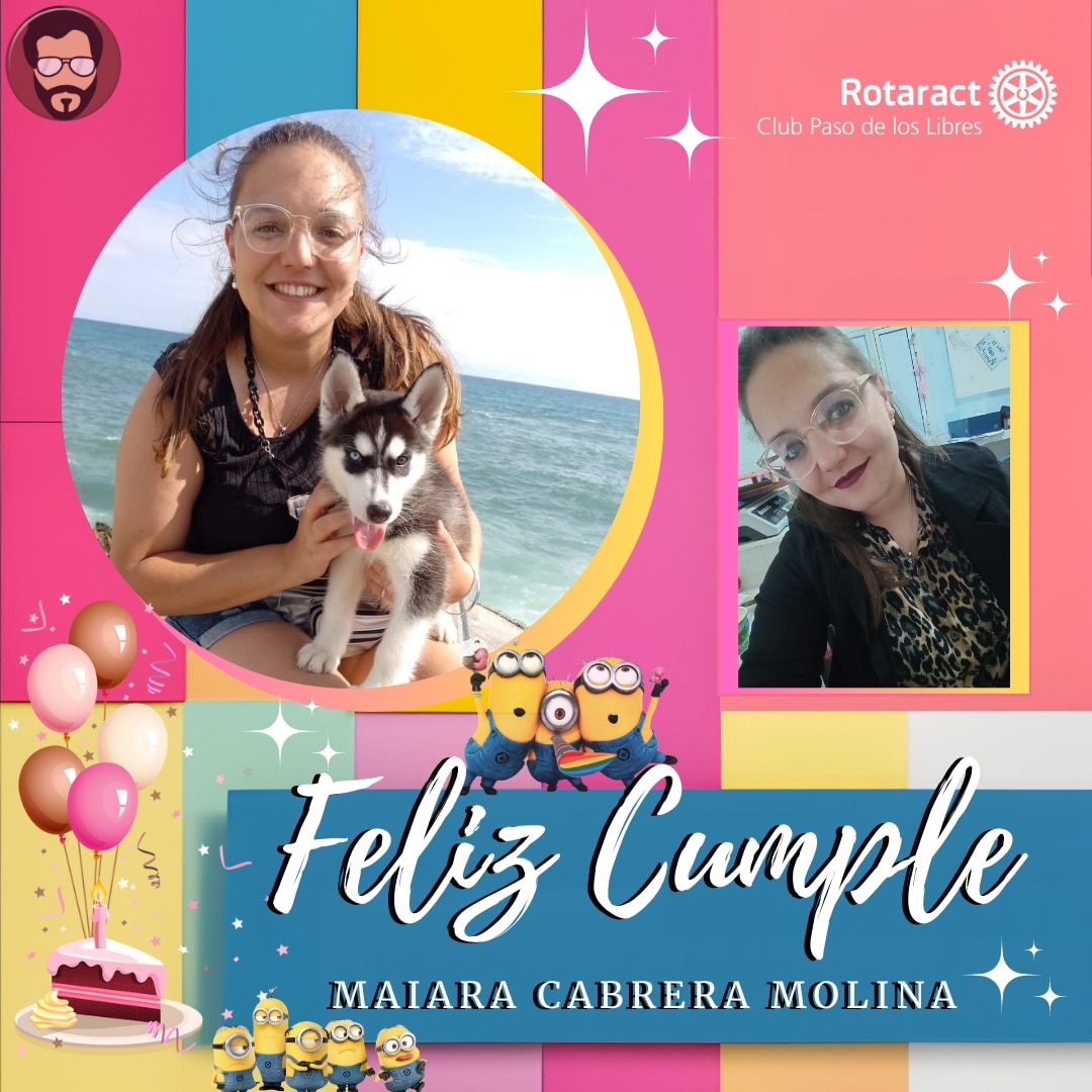 RtcPLibres's tweet photo. ☆꧁Feliz Cumple Maiara 🥳🙌✨꧂☆

Hoy estamos de festejo🥳🙌🌟 es el cumple de nuestra socia y querida amiga @MaiaraCabrera 🥳🙌

Te deseamos que pases un hermoso día rodeada de tus seres queridos ❤️ y que lo disfrutes mucho 🙌✨🥳🌟
Feliz cumple Mai!!🙌🥳

 #somosrotaract https://t.co/DL27u1wkJ5