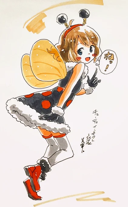キューティインセクト衣装桃子ちゃんセンパイ。