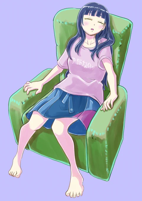 毎日投稿その13 おやすみ #葵の絵