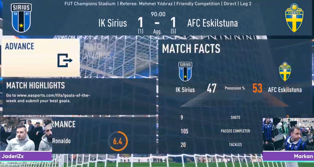 5-1 totalt mot <a href="/siriusesport/">IK Sirius Esport</a>!
Vi blickar framåt!

AFC 🧡