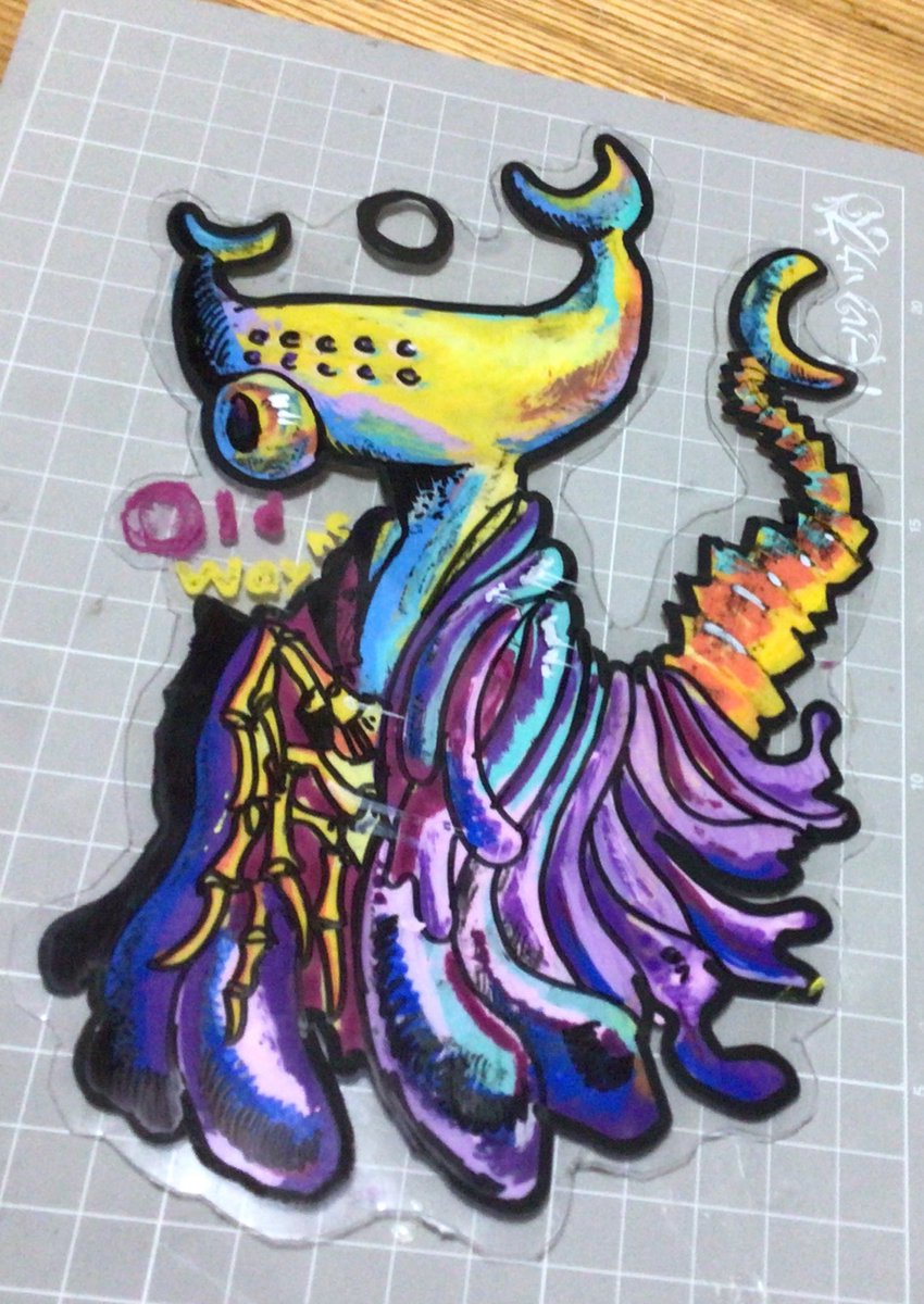 xlXPkLk4F70cwiU's tweet photo. Old Wayne のキーホルダー作っちゃった！めっちゃかわいいので満足🤭チビウェインがぷらぷらするように作ってみた🥰#イラスト好きさんとつながりたい #人外 #イラスト　#キーホルダー #Hylics #hylicsfanart #artwork #handcrafted #Hylics2 #Oldwayne https://t.co/dVbqBXOYlc