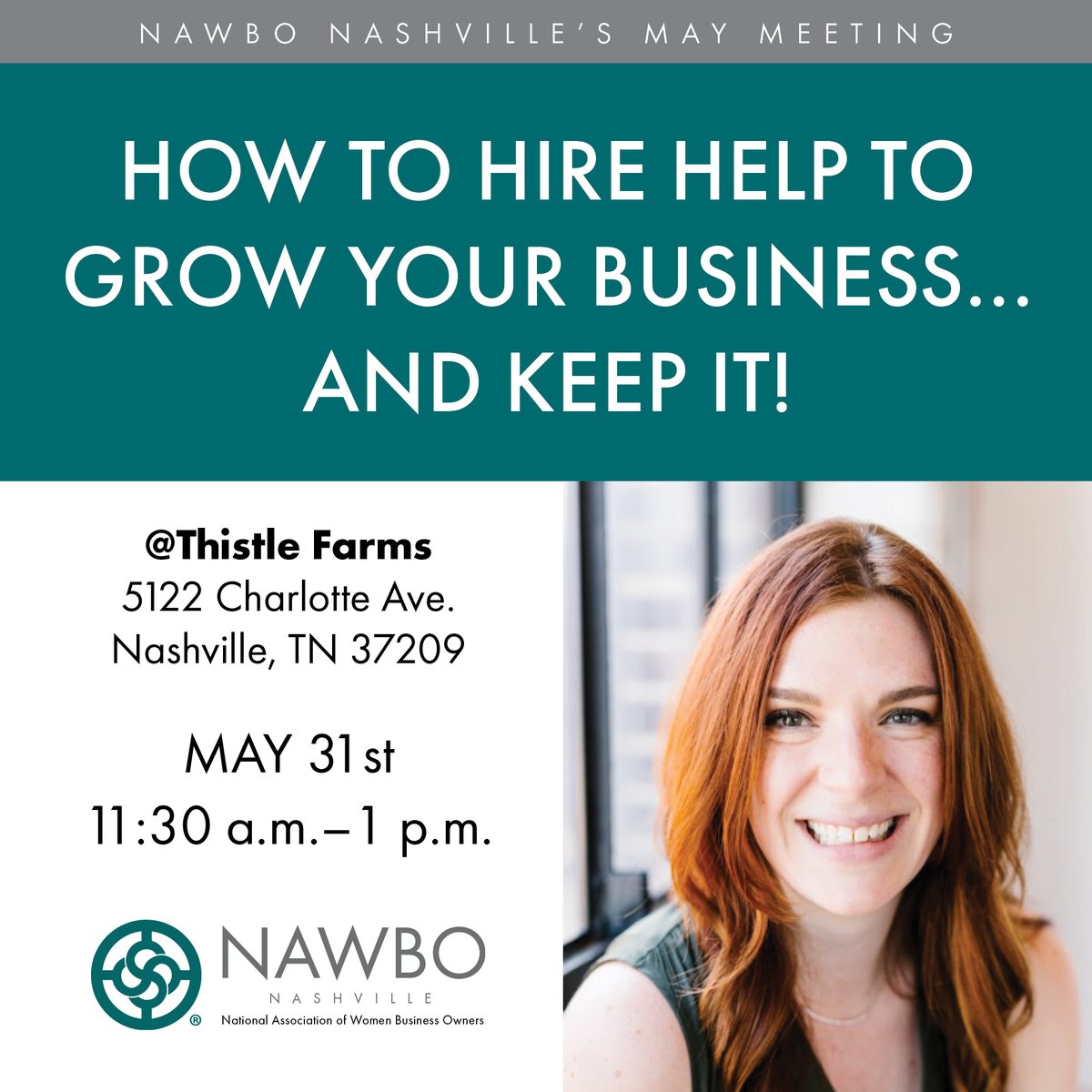 Discover the secrets to hiring at our May 31st event "How to Hire Help" with expert Anna-Vija McClain of @piccolosolution! Learn how to find the right hires &amp; streamline onboarding. Register now to transform your hiring process: bit.ly/3LQ4qaI 

#NashvilleNAWBO #NAWBO