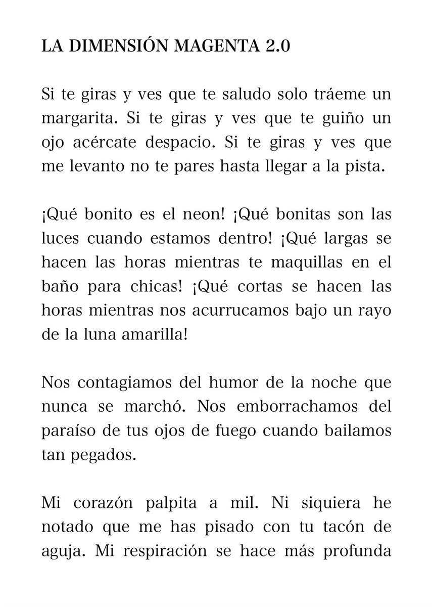 ionztomo16's tweet photo. LA DIMENSIÓN MAGENTA 2.0 Juan Gago (c)

#peligroso #venami #arpegios #neon #poesiaeletrica #besame #empujame https://t.co/REi59nRhpv