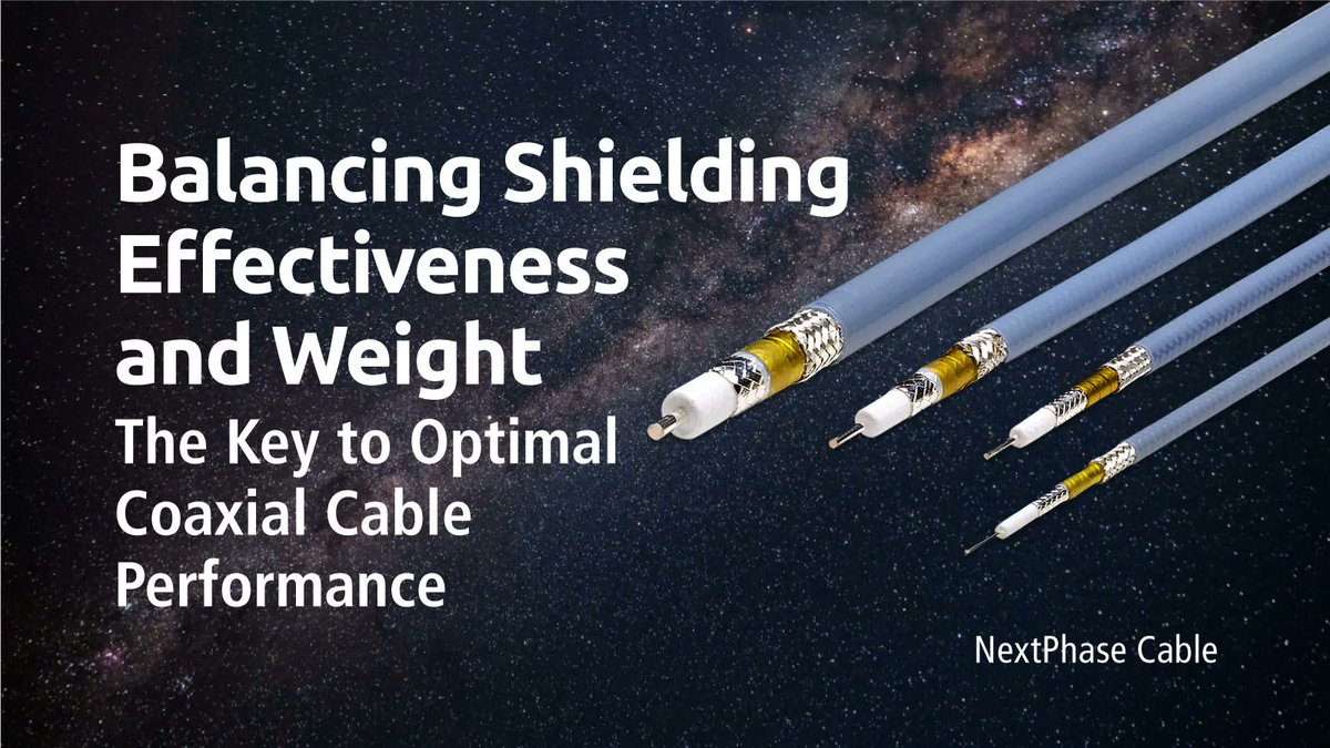 When it comes to cable shielding, it's all about using the right material to achieve high isolation, balanced with a lightweight, flexible cable. Read more here:  buff.ly/3YwNrgR #CableShield #SpacecraftGoals 🚀