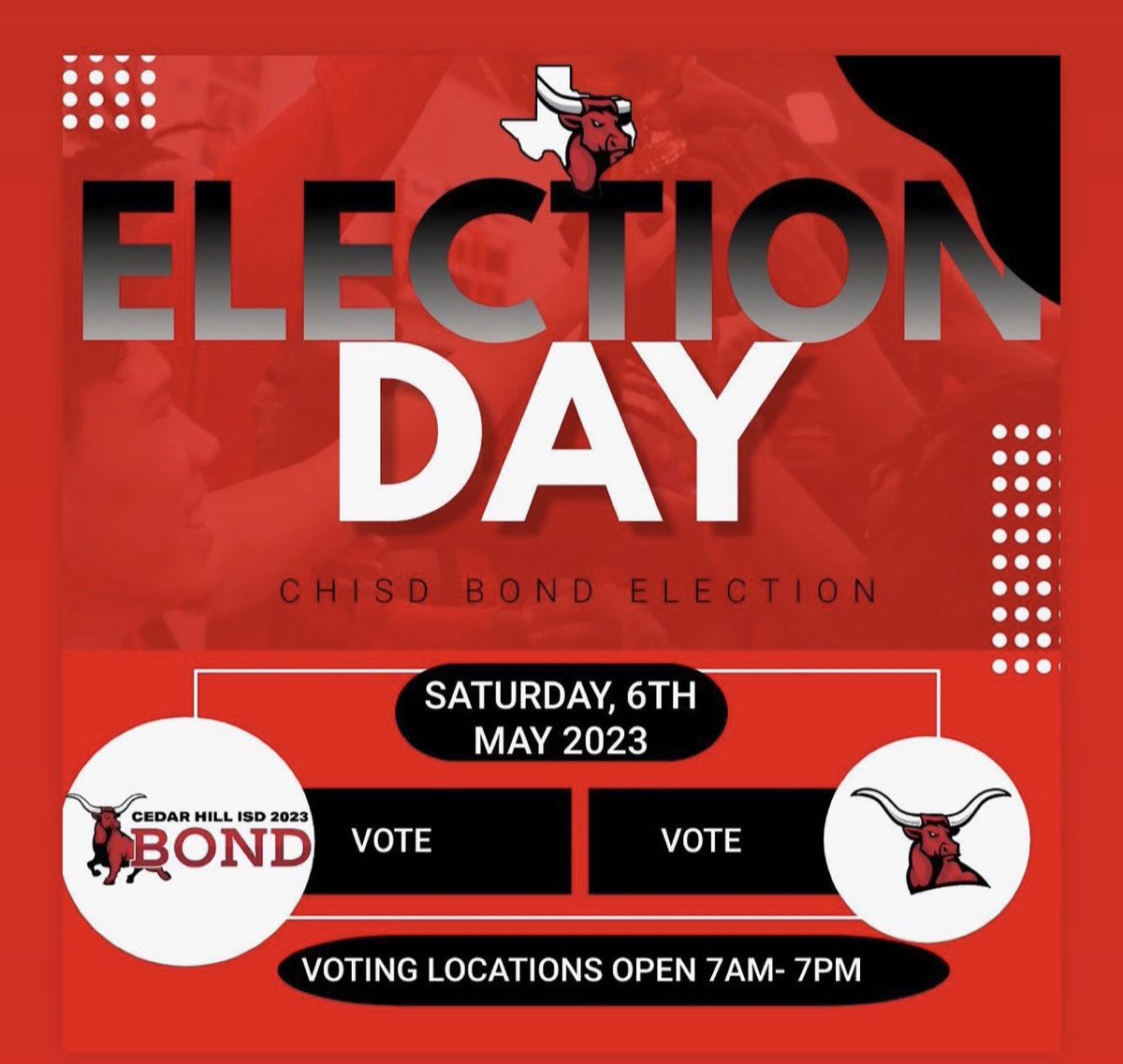 RedArmyBandCHHS's tweet photo. GO VOTE!!! https://t.co/L3R3EzuhqJ
