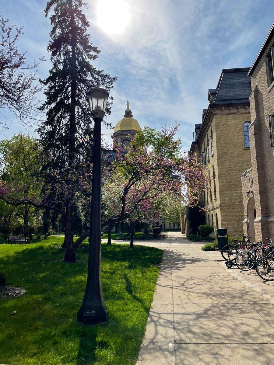 Happy to have the chance to visit @NotreDame and discuss projects with it’s doctoral researchers! … and comparing campuses worldwide 🤔 @sfb_comparing