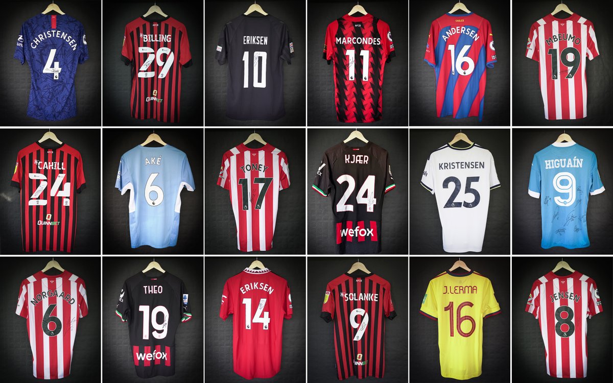 𝐖𝐈𝐍 3️⃣0️⃣+ 𝐌𝐀𝐓𝐂𝐇 𝐖𝐎𝐑𝐍 𝐀𝐍𝐃/𝐎𝐑 𝐒𝐈𝐆𝐍𝐄𝐃 𝐅𝐎𝐎𝐓𝐁𝐀𝐋𝐋 𝐒𝐇𝐈𝐑𝐓𝐒 👕

Donate €5 to get entries to win - and you'll support a fantastic cause❤️⚽️

See all shirts here: go.rallyup.com/shirtsforchange

 #CFC #AFCB #MCFC #CPFC #BrentfordFC #SempreMilan #LUFC #MUFC