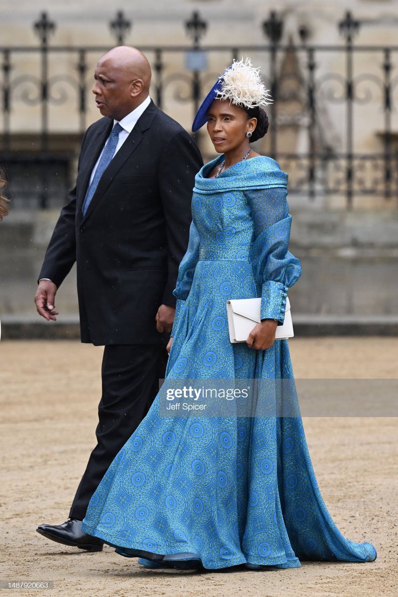 The King and Queen of Lesotho King Letsie III and Queen Masenate Mohato Seeiso at Westminster Abbey for #KingCharleslll #Coronation