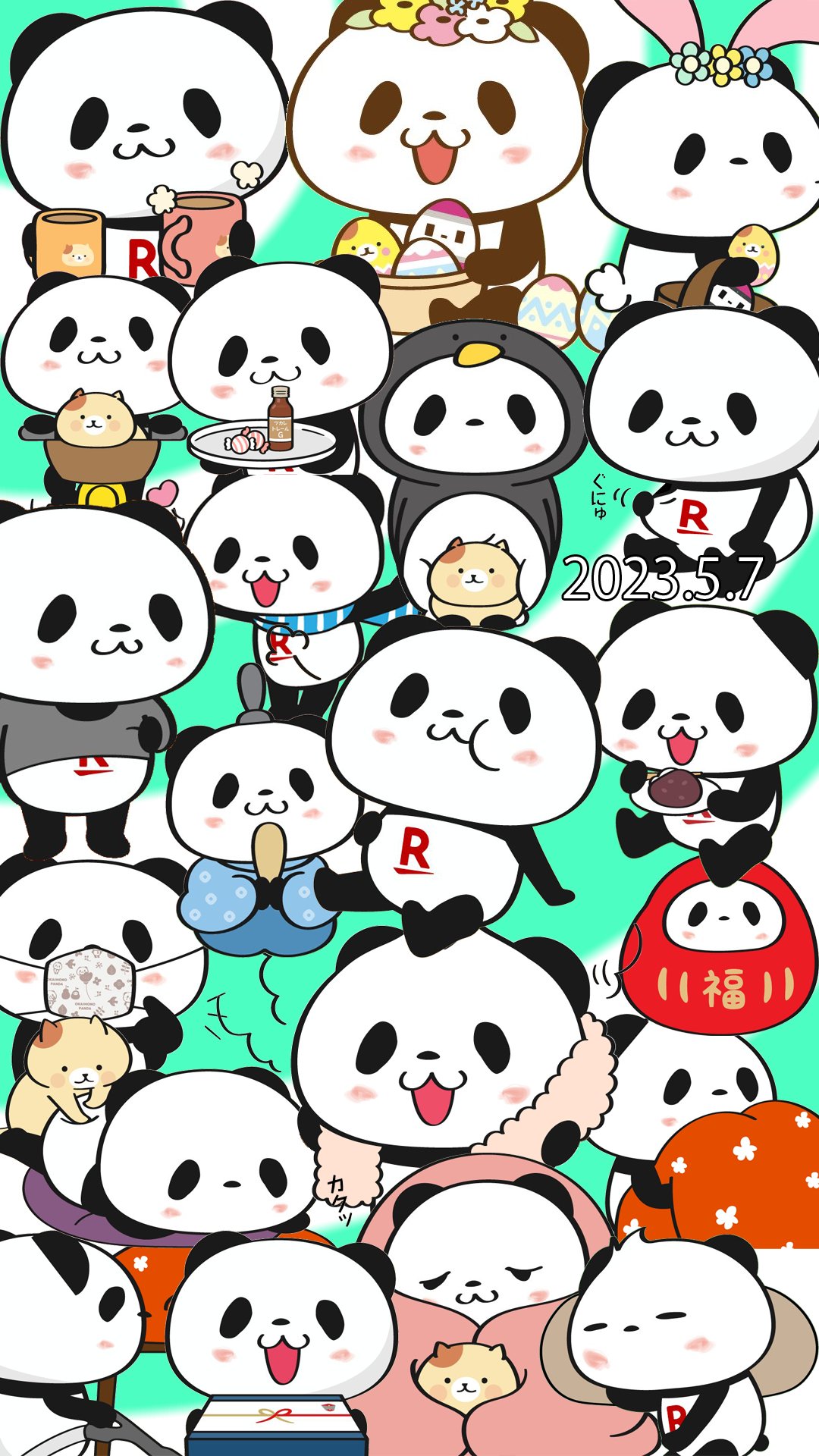 新品 未開封 楽天パンダ お買いものパンダ お買い物パンダ クッション