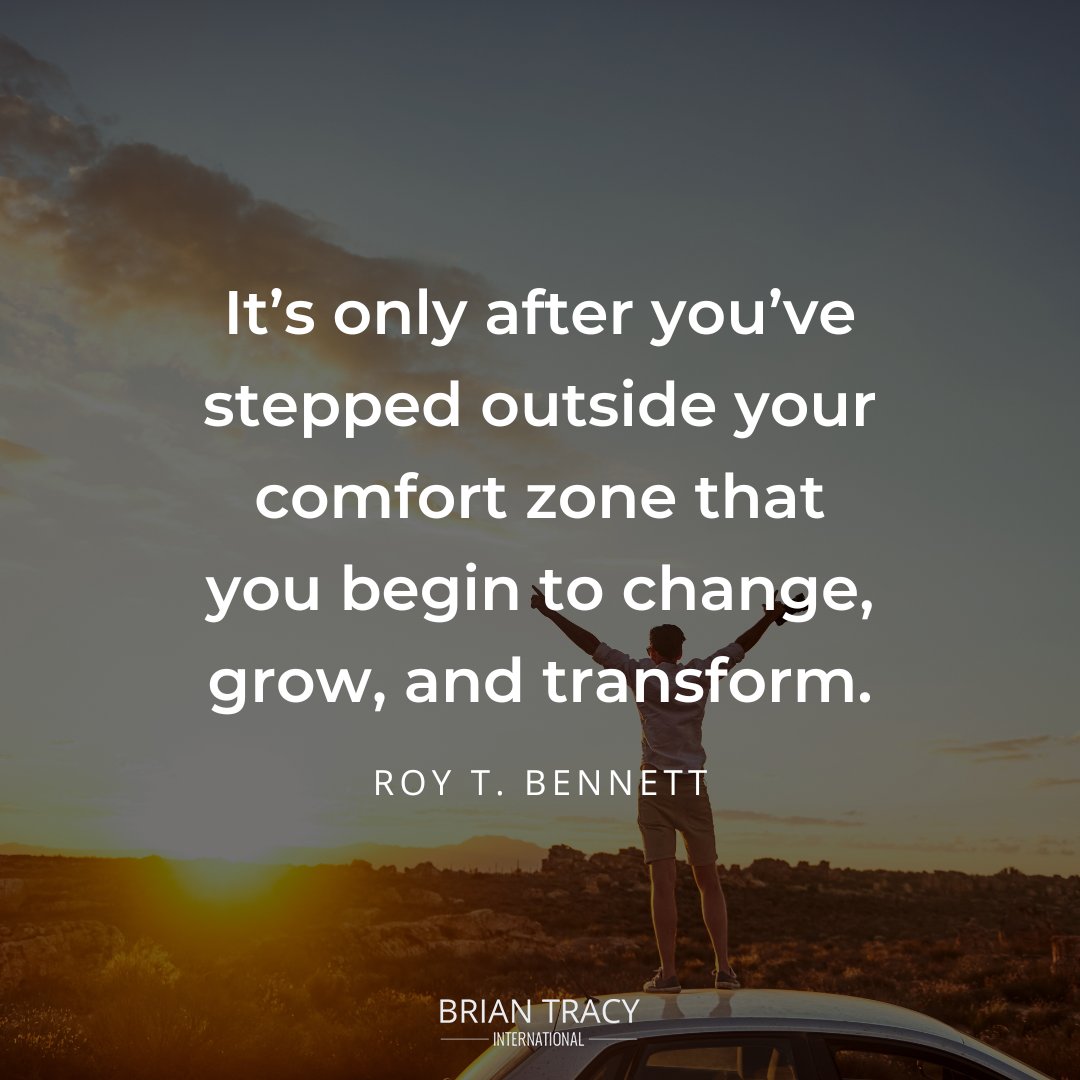 BrianTracy's tweet image. When we stay within our comfort zones, we limit ourselves and our potential for growth.
We may feel safe and secure, but we also miss out on #opportunities for new experiences. It is only when we face our fears that we unlock our potential and achieve our #goals. 🎯