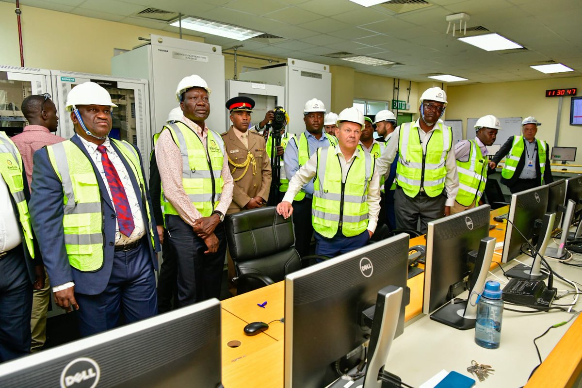 EnergyMinK's tweet photo. Today, Energy &amp; Petroleum CS Davis Chirchir accompanied by PS Energy @alexkwachira hosted the German Chancellor @Bundeskanzler, who officially launched the uprating project of Olkaria I Additional Unit 4, 5, and Olkaria IV geothermal power plants known as the Iconic 280MW Project https://t.co/nQko2Odqau