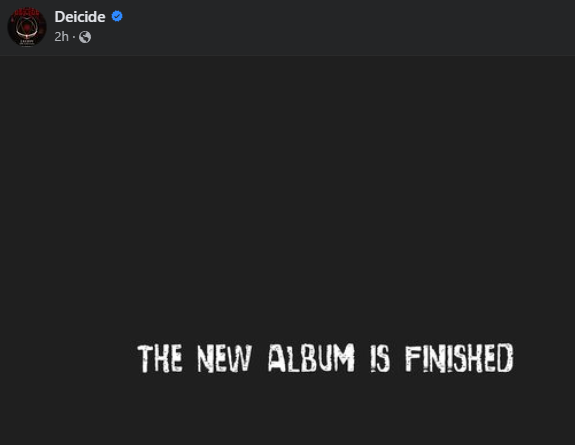 ronofjosenthal's tweet photo. You know the new Deicide album is going to be sick when they announce it with the Spongebob font. https://t.co/WPTTyQtAQj