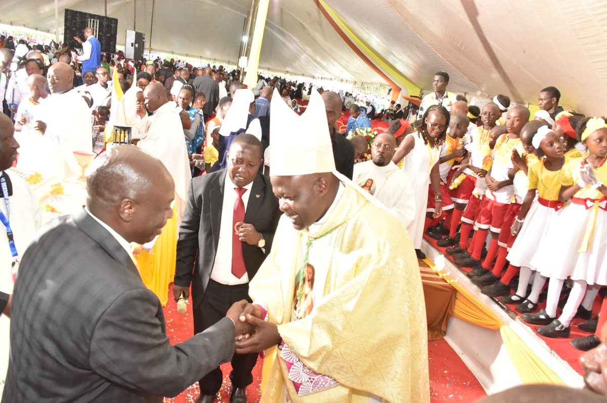 rigathi's tweet photo. It was delightful to join hundreds of faithful at the ordination and installation of Rt. Rev. Cleophas Oseso Tuka as the Bishop of the Catholic Diocese of Nakuru today.

On behalf of  H.E President @WilliamsRuto and the Government, I conveyed our hearty congratulations to Bishop Tuka on his appointment by the Vatican to shepherd the flock of Nakuru. We wish him all the best and God's blessings in the journey.

It was also a great pleasure celebrating Mass with  the Catholic Bishops and the rest of the clergy. It was a wonderful, very well organised ceremony, lively and spiritually nourishing; the Choir was exceptional in  performance.  

We will continue to respect and work closely with the Church of Christ in delivery of service to our people and humanity. 

As we gain momentum in the fight against Illicit brew and substance abuse, I took the opportunity to invite the Church to complement our efforts in this critical undertaking.

In particular, I invited the clergy to help in  mentorship and guidance of  the youth to secure their future.
