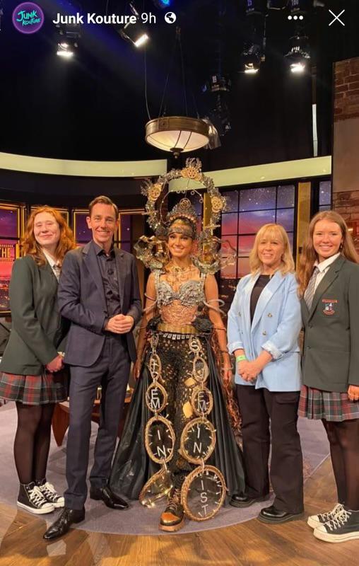 ElphinCC's tweet photo. โญElphin Community College Students on The Late Late Showโญ
So proud of our "STEMinist" design team, Martha, Mary, Vanessa and Ms. Prendergast who featured on The Late Late Show last night. #brรณd #fashion #creativity #topdesigners #art https://t.co/iU3F39Nfbz