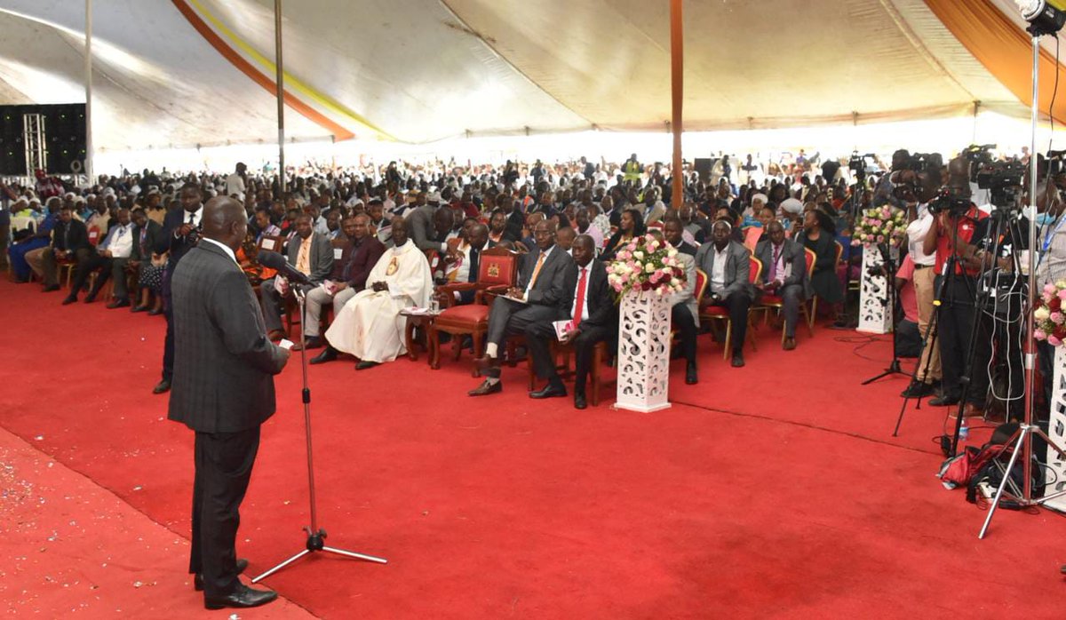 rigathi's tweet photo. It was delightful to join hundreds of faithful at the ordination and installation of Rt. Rev. Cleophas Oseso Tuka as the Bishop of the Catholic Diocese of Nakuru today.

On behalf of  H.E President @WilliamsRuto and the Government, I conveyed our hearty congratulations to Bishop Tuka on his appointment by the Vatican to shepherd the flock of Nakuru. We wish him all the best and God's blessings in the journey.

It was also a great pleasure celebrating Mass with  the Catholic Bishops and the rest of the clergy. It was a wonderful, very well organised ceremony, lively and spiritually nourishing; the Choir was exceptional in  performance.  

We will continue to respect and work closely with the Church of Christ in delivery of service to our people and humanity. 

As we gain momentum in the fight against Illicit brew and substance abuse, I took the opportunity to invite the Church to complement our efforts in this critical undertaking.

In particular, I invited the clergy to help in  mentorship and guidance of  the youth to secure their future.