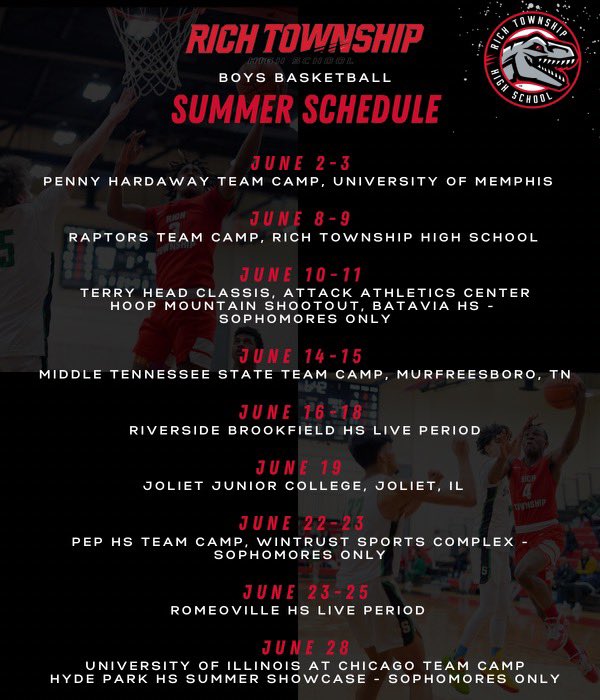 Raptors Hoops on the move in June!!Next season’s work begins soon!! Catch us if you can. @RTHS_Athletics @ssuburbanhoops