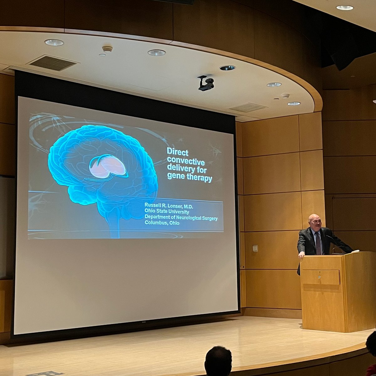 UHCLENeurosurg's tweet photo. Thrilled to host @RussellLonser at @UHhospitals for our Neurosurgery Alumni Day featuring the Robert J Maciunas lecture. Great talk on direct convective gene therapy. #Neurosurgery #MedTwitter #casensgy #nsgy #CWRUsom #UHProud https://t.co/2pCx5Z68Kb