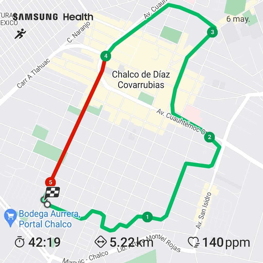 j_m_b_g's tweet photo. 06/05/2023 #entrenamiento #running #5km en #chalco #correr buen dΓa #runners por #jmbg https://t.co/9G3iHizx82
