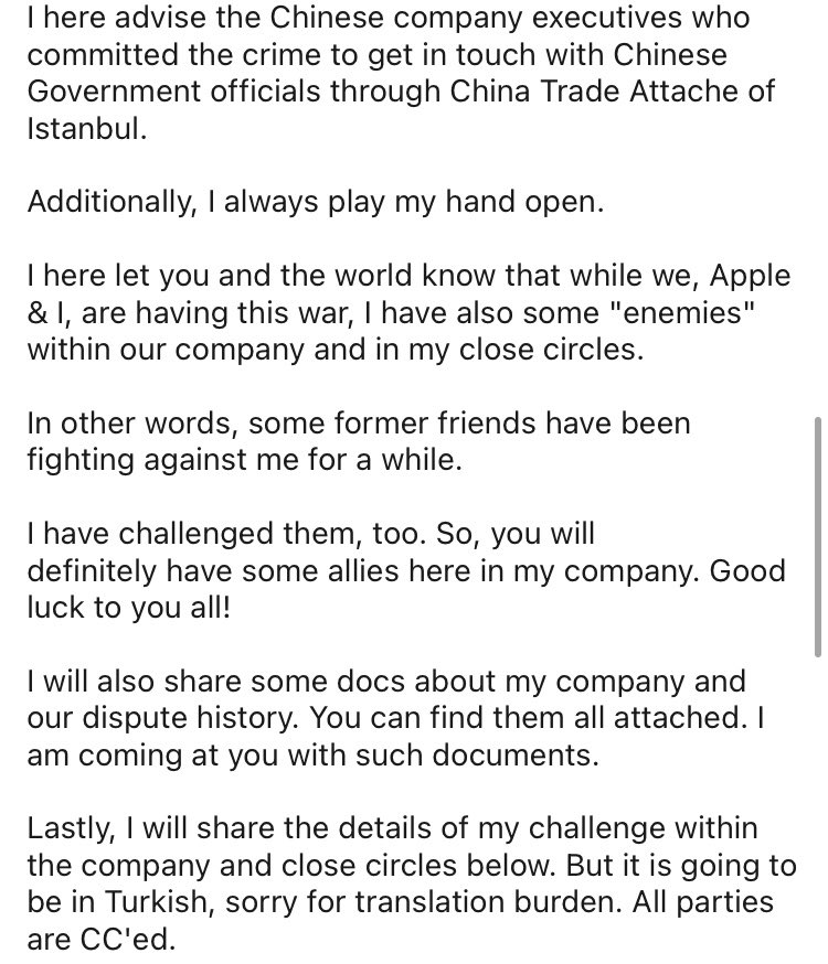 farkindalog's tweet photo. Apple’dan yine mail gelmişşş 😊
Hemen cevabımızı gönderdik. Bekletmeden…
#AppleVoscreenCase is loading…
👇 https://t.co/82RERBkkS5