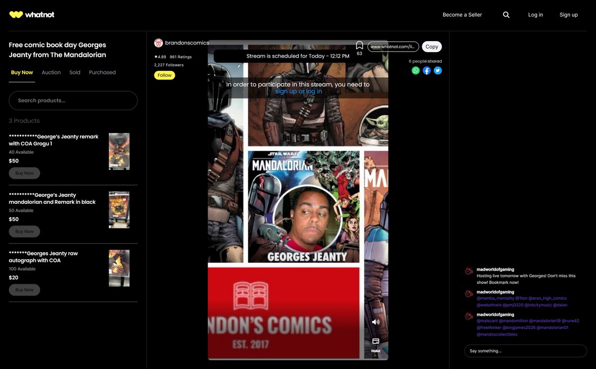KabaLounge's tweet photo. I will be signing at Brandon’s Comics in Phoenix, AZ for #freecomicbookday today (5/6)! Stop by or use this link to join us live after 2pm Eastern/11am Pacific. This is also a #CGCsigning event!
https://t.co/opcVaXwsII
#georgesjeanty #kabalounge #fcbd https://t.co/t0Qo1fIx3A