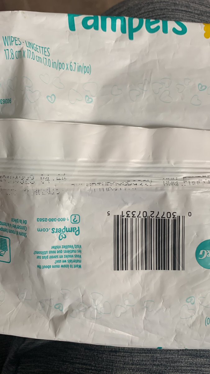 OttoTheSecond's tweet photo. Can someone at @Pampers please tell what these codes are? Thanks for making them to where no one can make out what the codes are. https://t.co/hDQY4cdddM