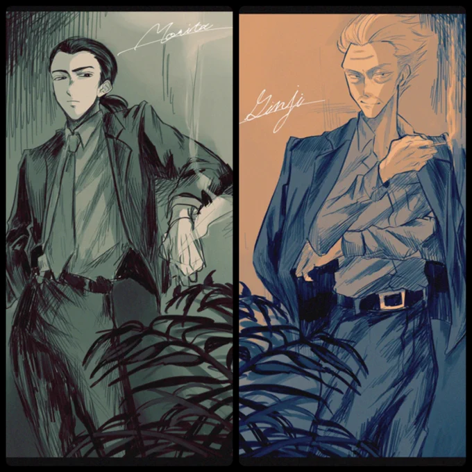 銀と金の絵を再掲しちゃお〜!!!!!!!!
