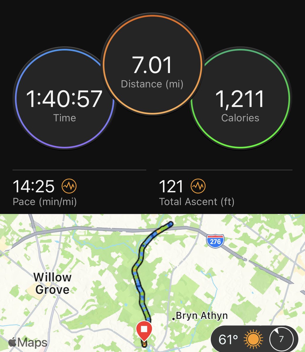 tlaws6's tweet photo. Happy Saturday

Headed out to get some fresh air on the trail today. As I was coming near the end of my outing I noticed a small path with a bench overlooking the stream and the old bridge. 

7mi #ordinarymarathon 

#bighomieonthemove #bmrphilly #teamordinary https://t.co/MRAifel8Na