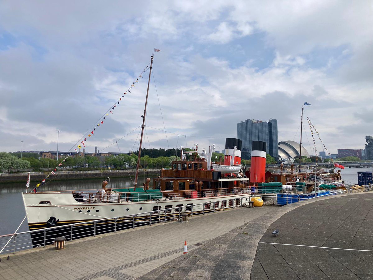 Congratulations and best wishes to His Majesty King Charles III and Her Majesty Queen Camilla on their Coronation. To mark the Coronation Waverley has been dressed overall even though she is not yet in service - she does look smart. #pswaverley #coronation