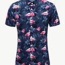 Get ready for summer with our Tropical Pattern Short Sleeve Shirt. Featuring a stylish tropical print, this shirt is perfect for any beach day or vacation. #ShortSleeveShirt #TropicalPattern #SummerFashion #TheRetailBridge