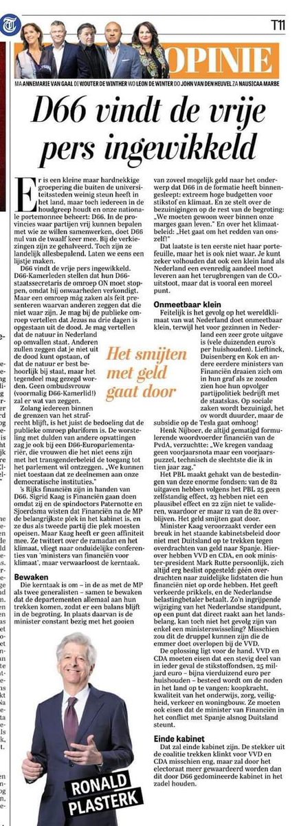 natuurjagers's tweet photo. Wat @RonaldPlassterk zegt.
Zeer scherpe column en analyse.
€4000 per huishouden en @Leefomgeving maakt er gehakt van.
@Financien gaat met @SigridKaag volledig op hol.
Niet ‘klimaat kost geld’ maar ‘heel veel geld moet naar t klimaat’.
#handrem erop https://t.co/TJ273AtoAa