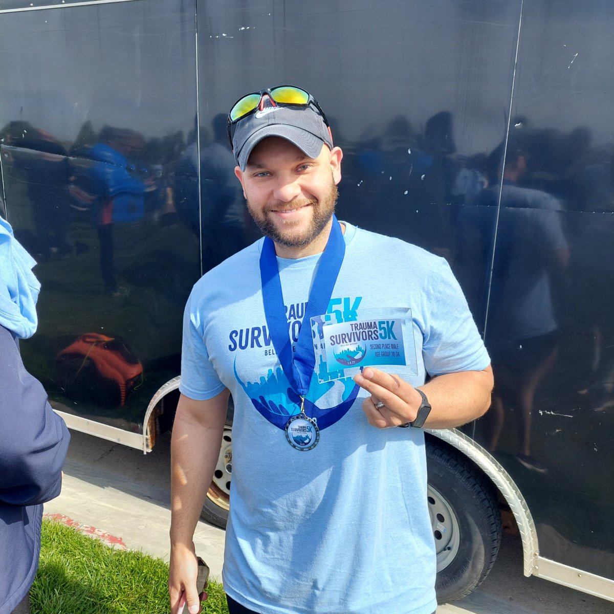 TimDBryson's tweet image. In a surprise turn of events, Dave and I each got 2nd place for our age groups at the Trauma Survivors 5K event at Belle Isle @HenryFordHealth