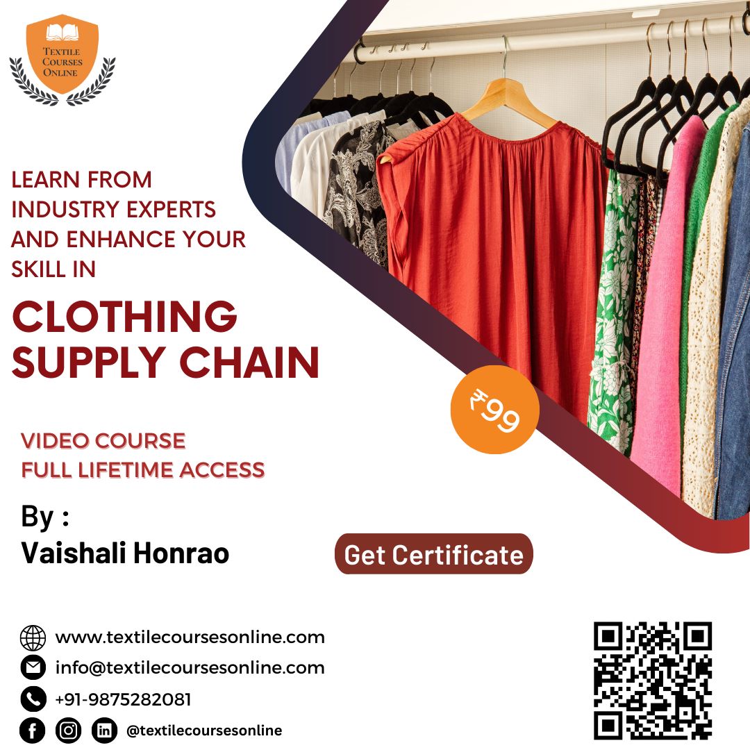 TextileCourses's tweet photo. "Unlock the secrets of clothing supply chain management and take your career to the next level! 
#yarndyedfabric #fabricproduction #onlinecourse #textiledesign #craftylife #handmadetextiles #textileart #creativeskills #weavingcommunity #onlinelearning #craftingclass #yarnlove https://t.co/CtgevTGS3N
