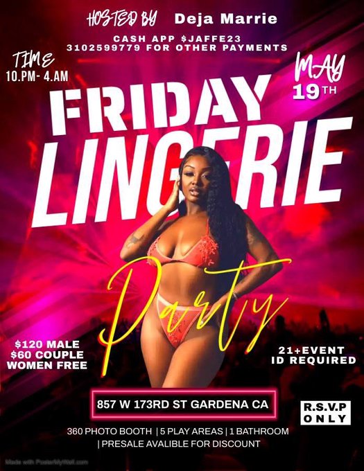 for my swingers and freaks, come party with me May 19th ?? #LosAngeles https://t.co/wcjBCdMsTV