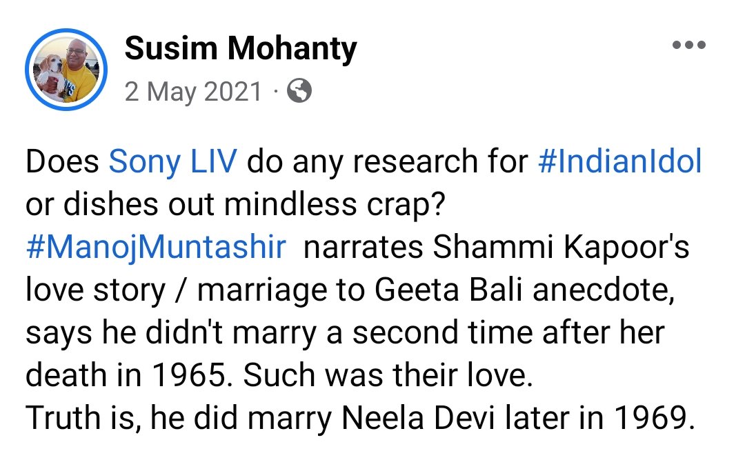 @v_vkdholakia @marutirao @ADShah30 @ChhabraHariPal1 @ChitrapatP @Roopa13B @nimadritik @SJfan On this marriage, had posted on FB 2 years back....
#ManojMuntashir is such a sensationalist...