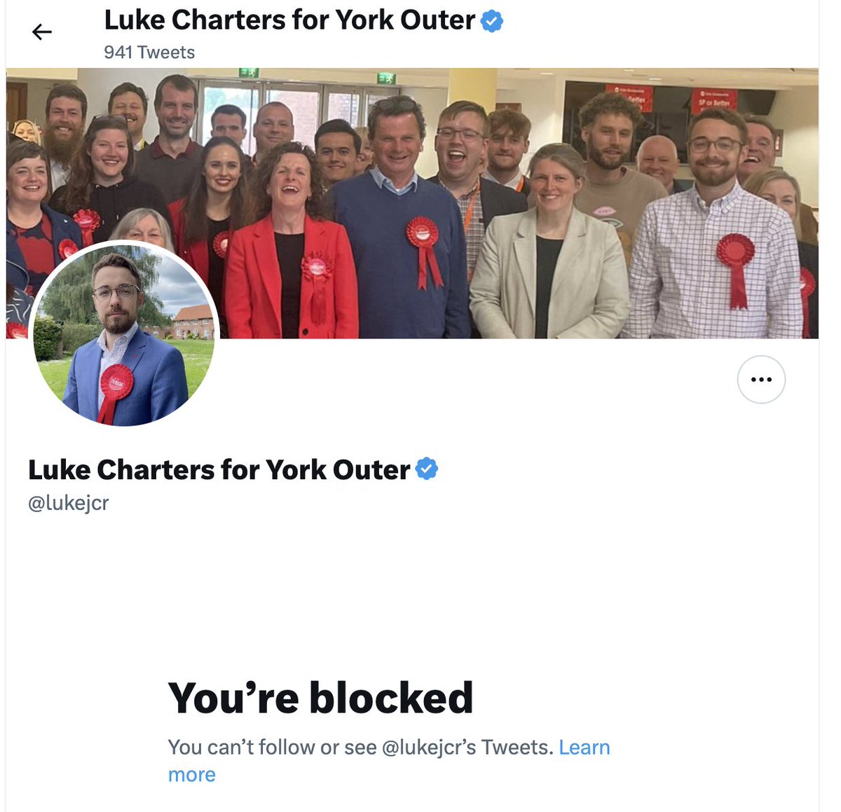 AlistairGreaves's tweet photo. I've campaigned for York Labour in #Bishopthorpe, #Dringhouses, #Rawcliffe and even #Dunnington
Looks like at the next general election, I'm unlikely to be travelling to my nearest marginal to campaign for this "progressive" party parliamentary candidate imho.. 😂 https://t.co/OHvTVyUXtw
