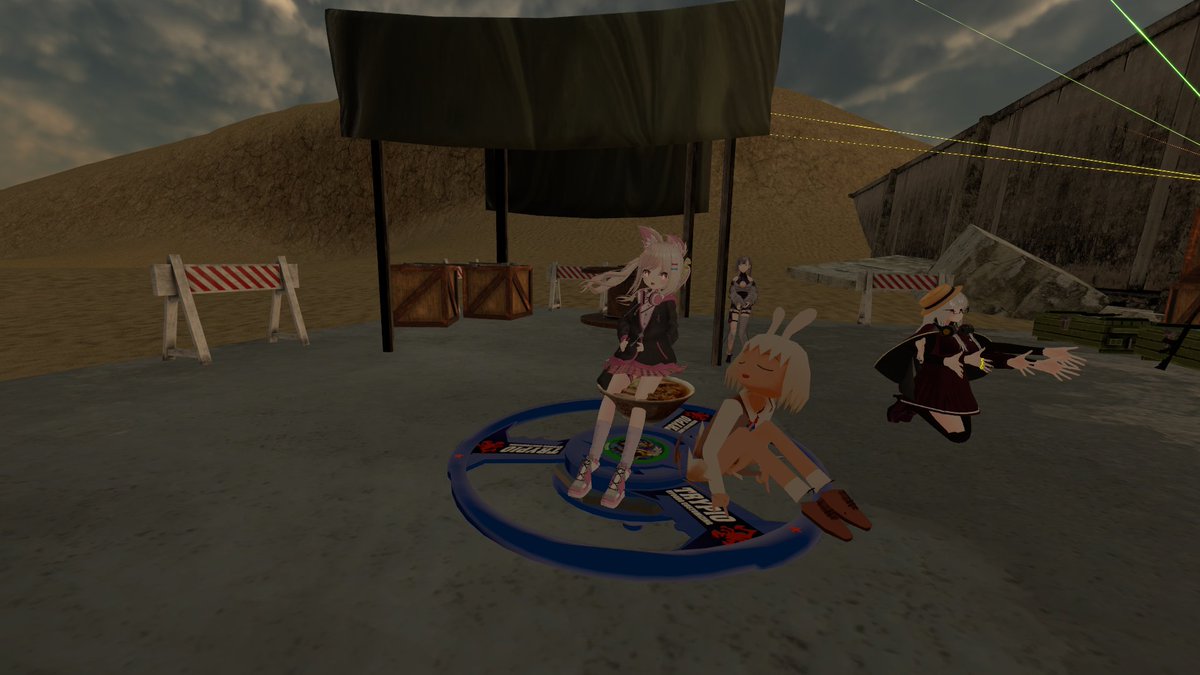 unebi's tweet photo. 今日の #VirtualDE
デカメ～赤い部屋の👻友達も来てくれました。
来て下さる方がいるのが何よりの励みです。
今日も流れを意識しつつ良い感じで出来たと思います。アフターは70年代HRを中心に。
#VRChat 
来週、再来週のVirtual Dream Evilは所用で外出のためお休みです。 https://t.co/RfiSYoTFGo