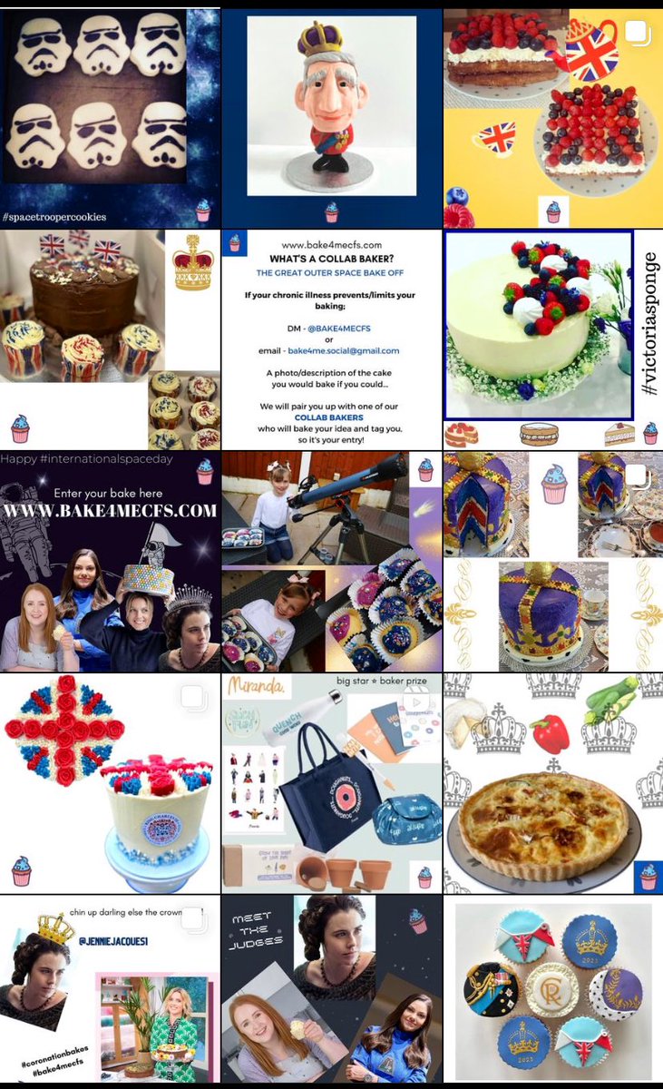JennieJacques1's tweet photo. Announcement ๐ฃ just added @LongCovidSOS to our list of charities you can donate to! ๐ฅ
*
Myself & @JulietSear_ judging Coronation cakes ๐
*
Joined by @BakingExplorer @NASABlueberry1 for โค๏ธ your space themed ๐ช bakes! Screen โฌ๏ธ shot @bake4mecfs instaโฆ
*
https://t.co/hsQQeWThLg https://t.co/1iaYmezYFy