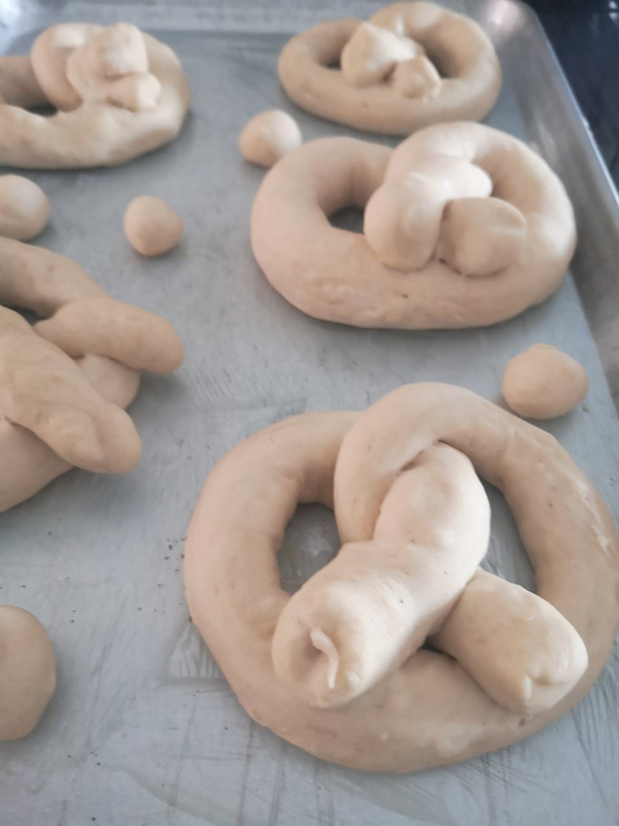 Hoy se hicieron pretzels.