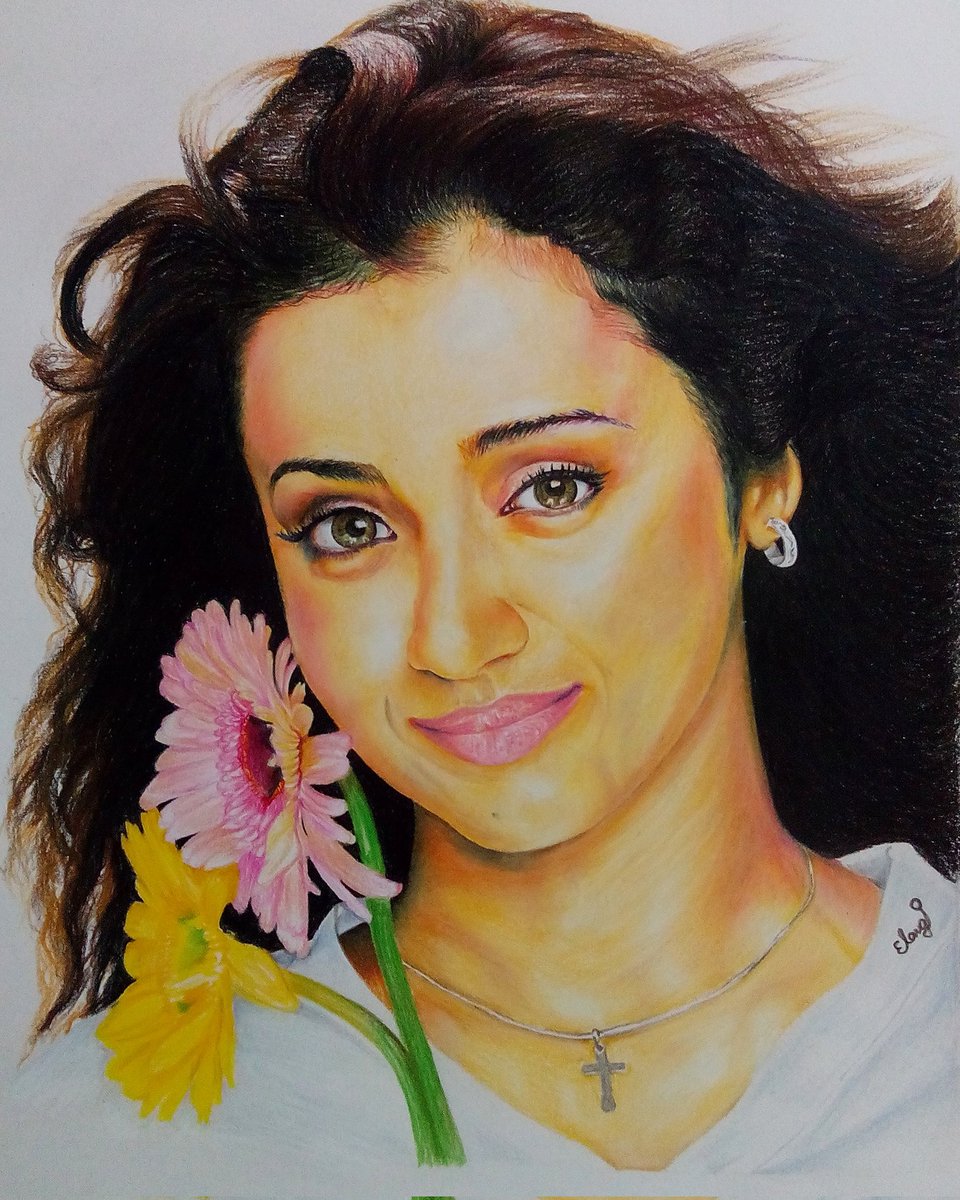 Elangoartist's tweet photo. @sushmachitravel @trishtrashers Hope u like my sketch https://t.co/YoWvnsZsKp