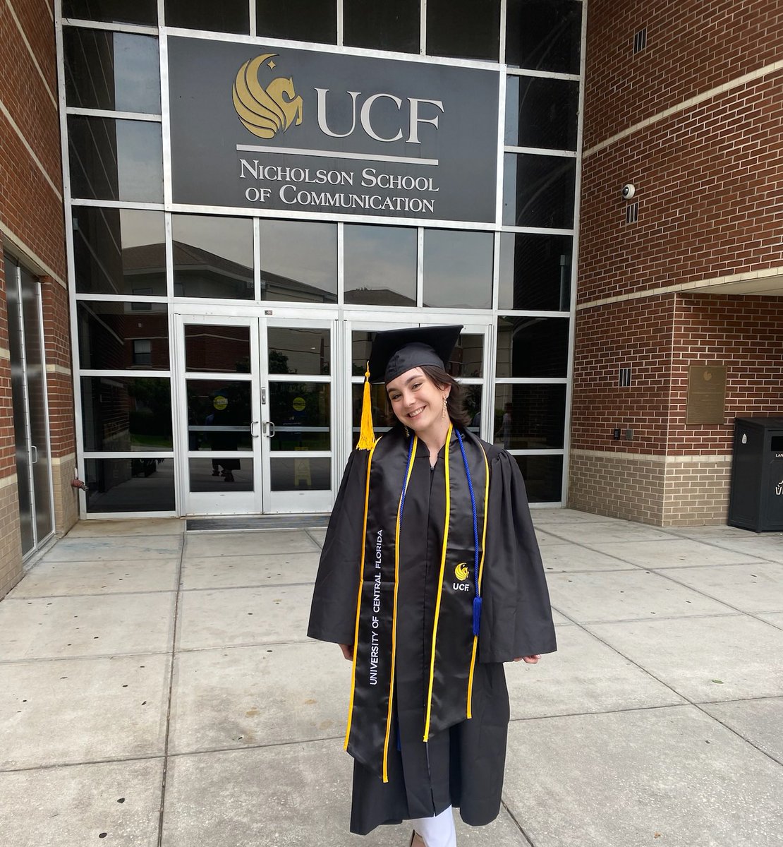 CBrauchlerNews's tweet photo. Now that I’m officially a @UCF alumna, it’s time for me to step down as editor-in-chief of @ucfnsmtoday. This has been an absolute whirlwind of a semester.  Through all the ups and downs, I thank my staff for helping me change the game! See you later🎓 https://t.co/BICP8Lo73x