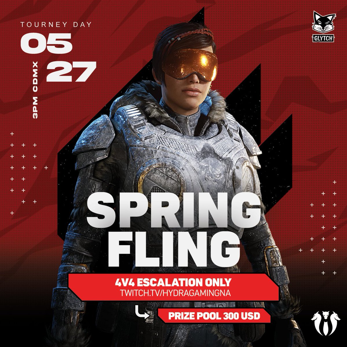 It is time Gears ladies! Spring Fling 4v4 Escalation ONLY tournament is here and we are so excited to announce this 🥹

📅 May 27th, starting at 3PM CDMX
📝 Sign your teams here: bit.ly/GearsESC
💵 $300USD prize pool! $200 for 1st Place and $100 for 2nd Place