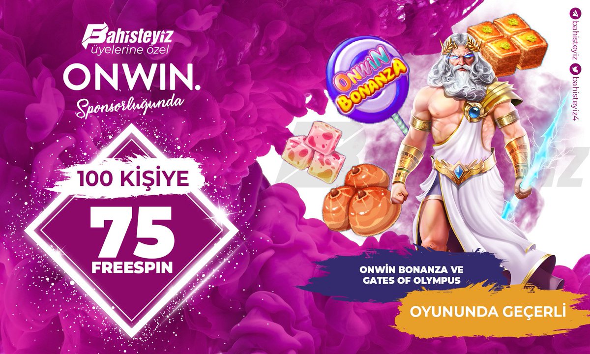bahisteyiz6's tweet photo. 🔥ONWİN'DEN 100 KİŞİYE 75 FREESPİN

❗Bu Tweeti RT Yap,Fav Yap, #Bahisteyiz Hashtagi ile 5 Arkadaşını Etiketle 

ONWİN Kayıt için👉 https://t.co/RXnZfDGdqC

🔗Katılım İçin Tıklayınız👉  https://t.co/rYVQqXb2CQ

#bahisteyiz #freespin #slot #etkinlik #bonus #onwin https://t.co/Q329wx75co