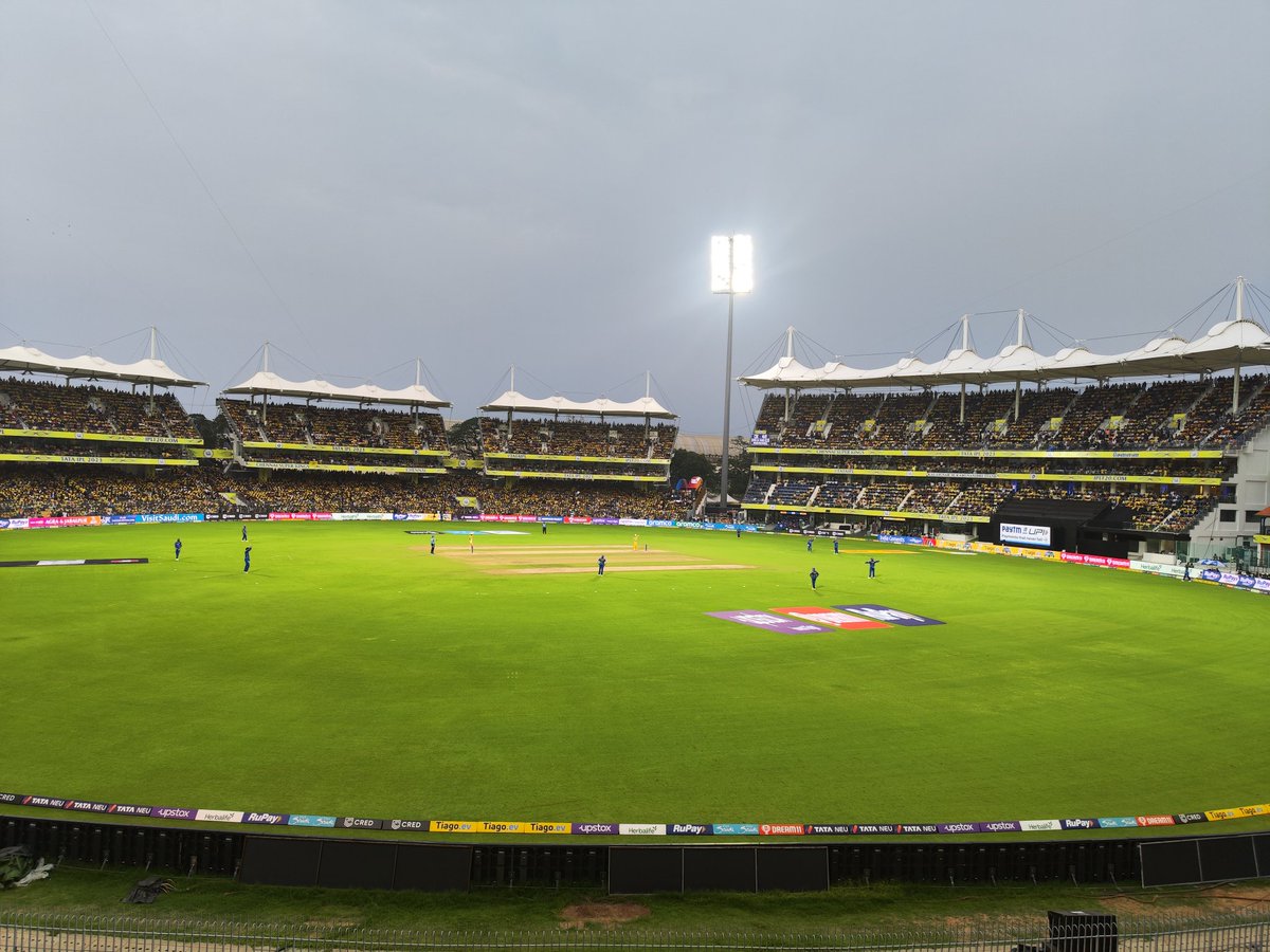 CSK VS LSG - WON 
CSK VS RCB - WON 
CSK VS SRH - WON 
CSK VS MI - WON 

100% Winning for CSK If I watch the Match From stands 😅 @ChennaiIPL 💛