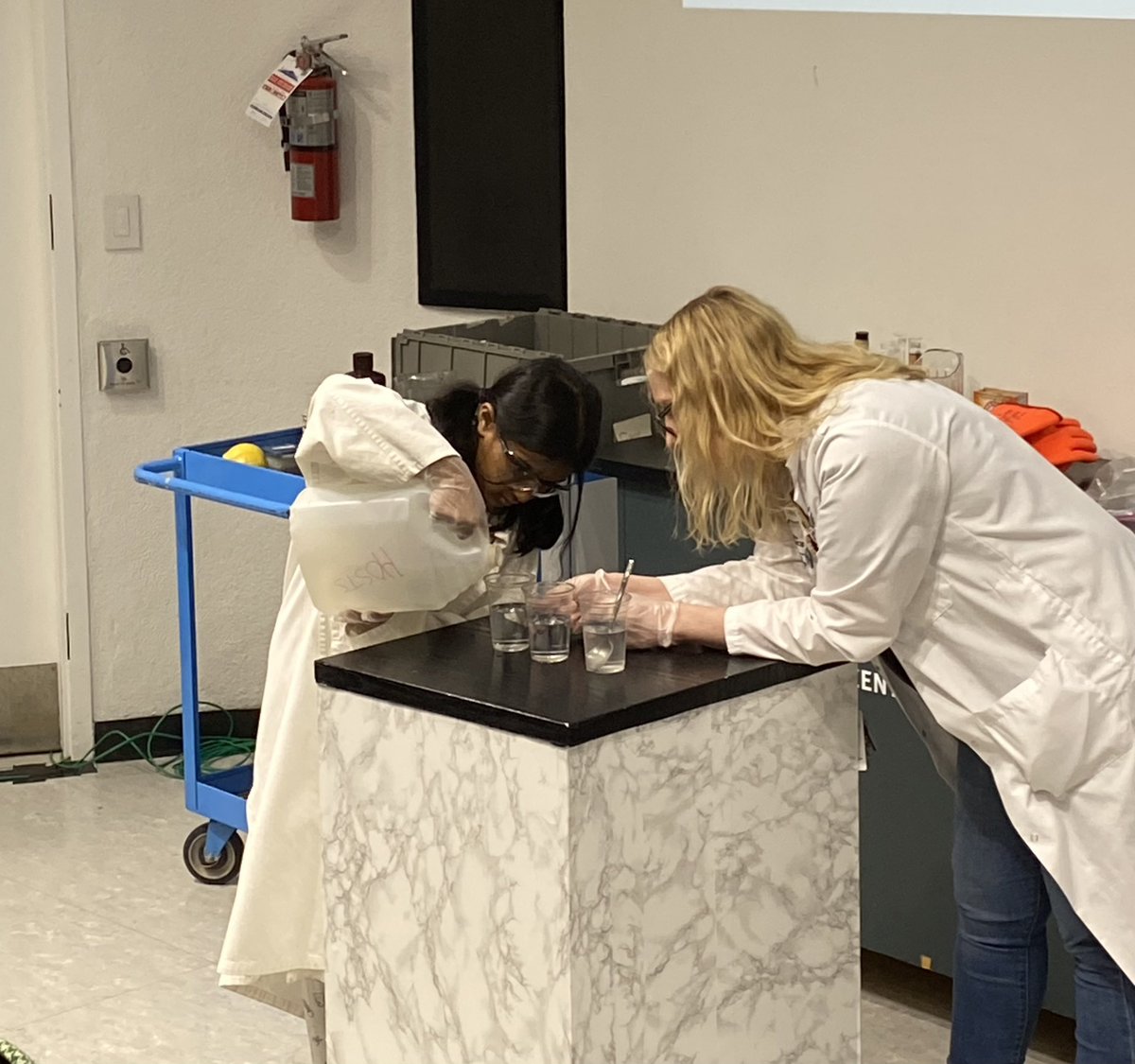 SamuelHearneMS's tweet photo. What #funwithchemistry grade 5 students from Ms.Gatti’s had #learning #together #experiements @OntScienceCtr @LC3_TDSB @tdsb @TDSB_MHWB @TDSB_STEM @TDSB_STEMEquity https://t.co/VhOferHKE8