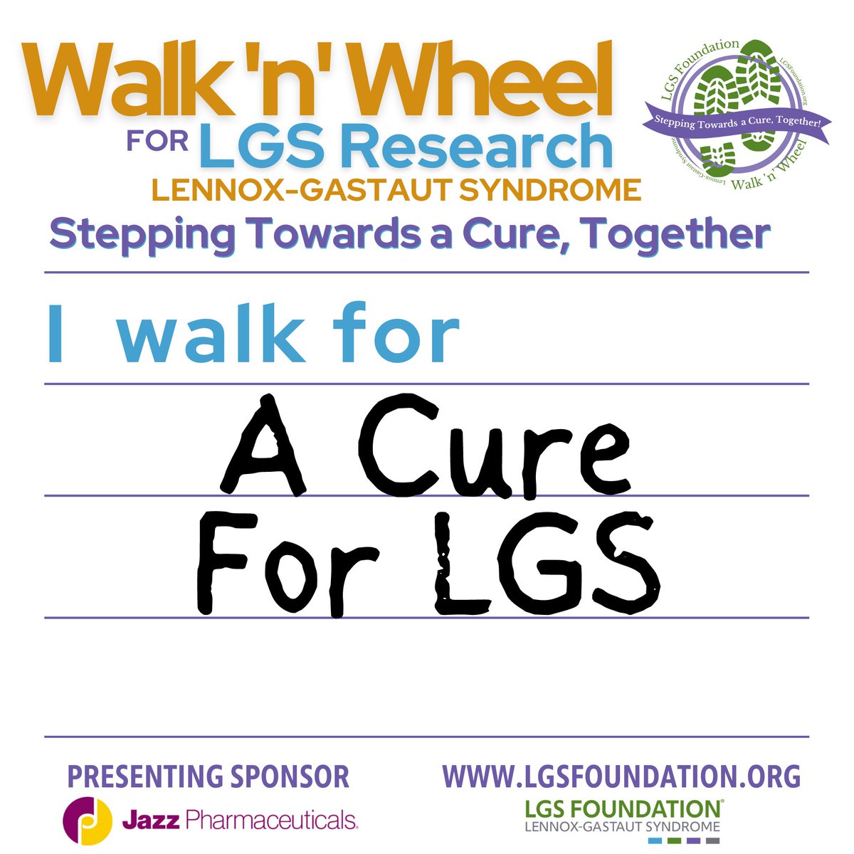 LGS_Foundation's tweet photo. Tell us why you #WalkForLGS! Download the sign and post your own today!

👉https://t.co/PW1iXEqYUV👈

#Research #LennoxGastautSyndrome #RareDisease #NeuroTwitter #Epilepsy https://t.co/we1aOU4kC3