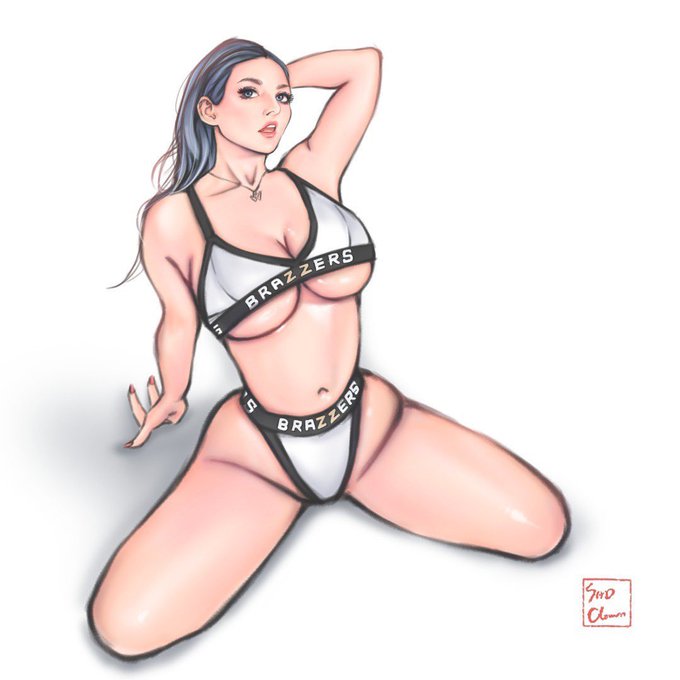 2 pic. How cute is this fan art by @sadclown12345?! ???

? @freelanceshotit 
? @Brazzers https://t.c