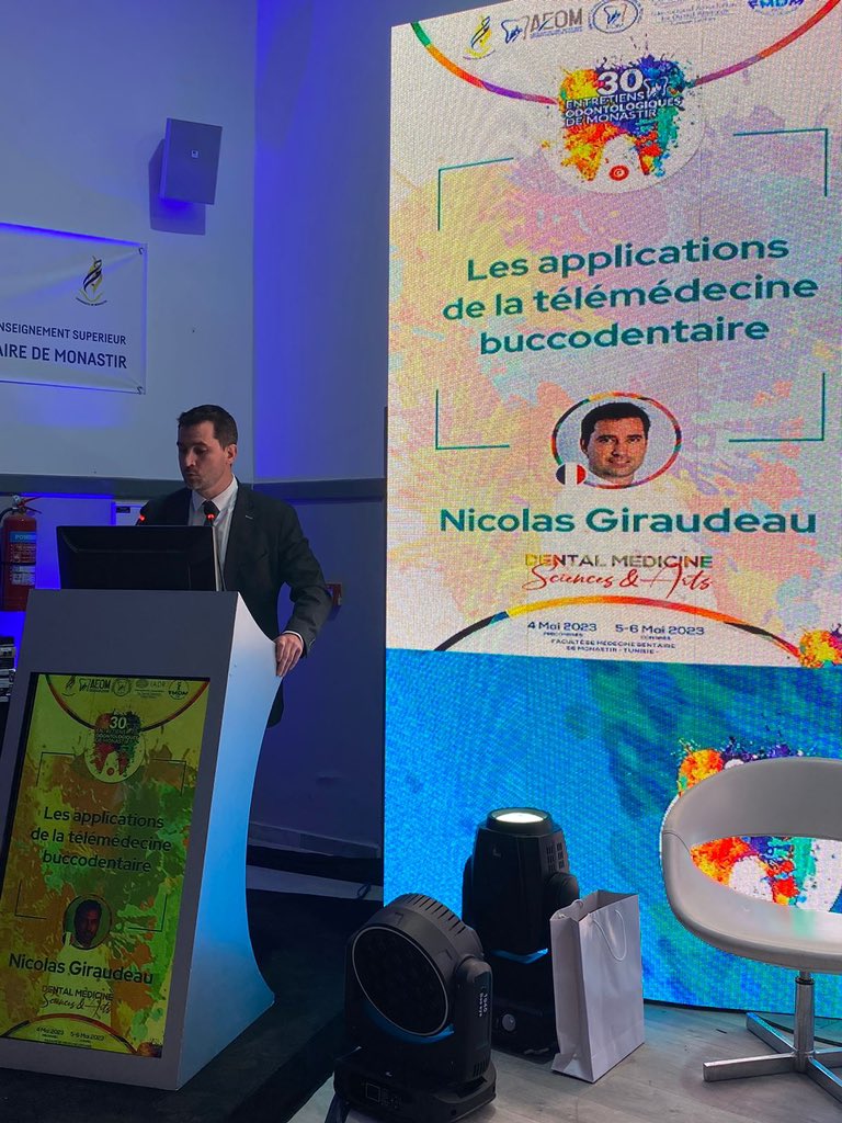 Presentation du programme #mOralHealth et des applications de la #telemedecinebuccodentaire après la présentation de la stratégie mondiale de la santé orale par <a href="/benoit_varenne/">Benoit Varenne</a>
