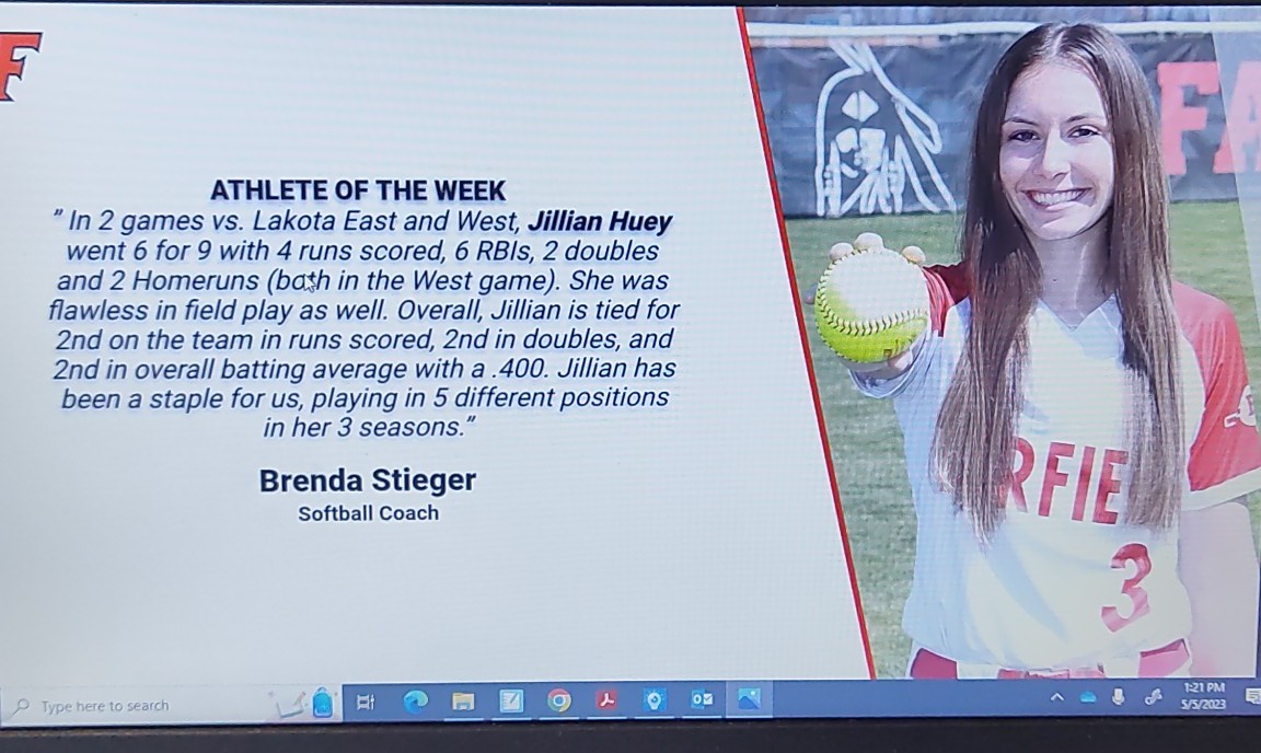Jillian Huey (@jillianh_00) on Twitter photo Excited to be Fairfield's athlete of the week this week! I love my team and I'm always pushing myself to be the best for them!
<a href="/DoomCincy/">Cincy Doom National 18u - Allphin</a> Excited to be Fairfield's athlete of the week this week! I love my team and I'm always pushing myself to be the best for them!
<a href="/DoomCincy/">Cincy Doom National 18u - Allphin</a>