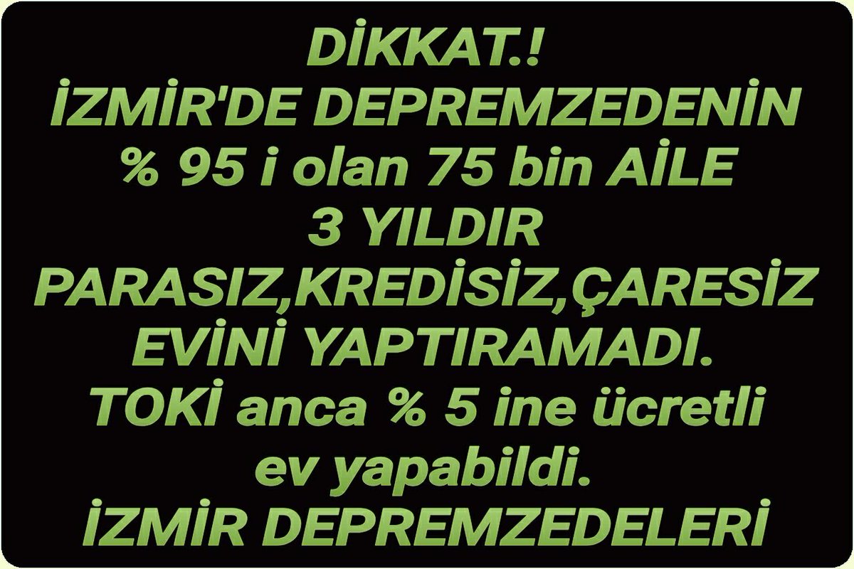 🇹🇷 Nadir Aysel 🌻☀️ (@mstfndrysl) on Twitter photo <a href="/KSurekli/">Kerem Ali Sürekli 🇹🇷</a> 3 Senedir İzmir depremzedelerinin devamlı anlattığı ve her yetkilinin her şeyi bildiği ,ama çare tercihi olunmadığı durumumuz,,
<a href="/izdeda/">İzmir Depremzedeleri Dayanışma Derneği (İZDEDA)</a>
👇 <a href="/KSurekli/">Kerem Ali Sürekli 🇹🇷</a> 3 Senedir İzmir depremzedelerinin devamlı anlattığı ve her yetkilinin her şeyi bildiği ,ama çare tercihi olunmadığı durumumuz,,
<a href="/izdeda/">İzmir Depremzedeleri Dayanışma Derneği (İZDEDA)</a>
👇