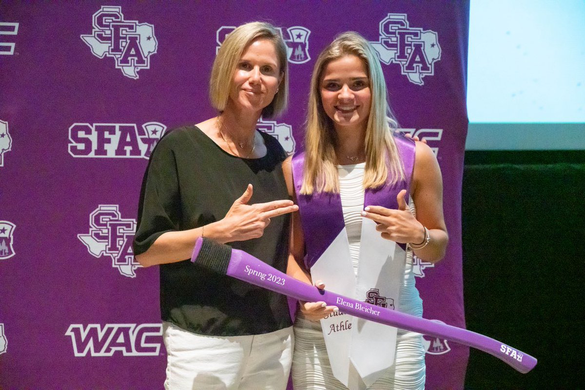 SFA_Tennis's tweet photo. Proud of you Elena 💜

#AxeEm x #RaiseTheAxe https://t.co/S4sU46ng6o